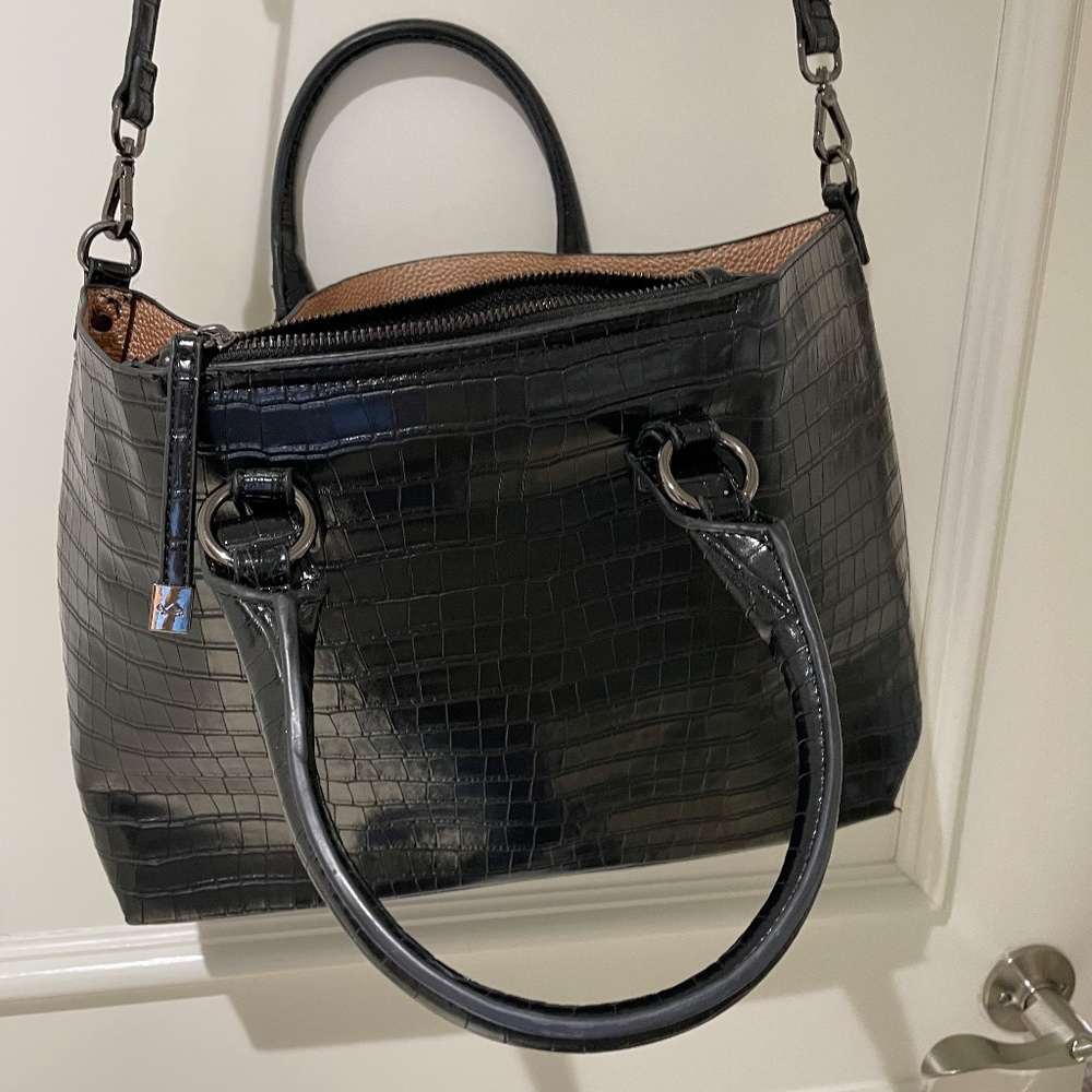 CARPISA GORGEOUS  TOTE BAG IN BLACK